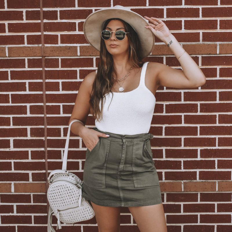 Sun Kissed Knit Crop Top- Ivory